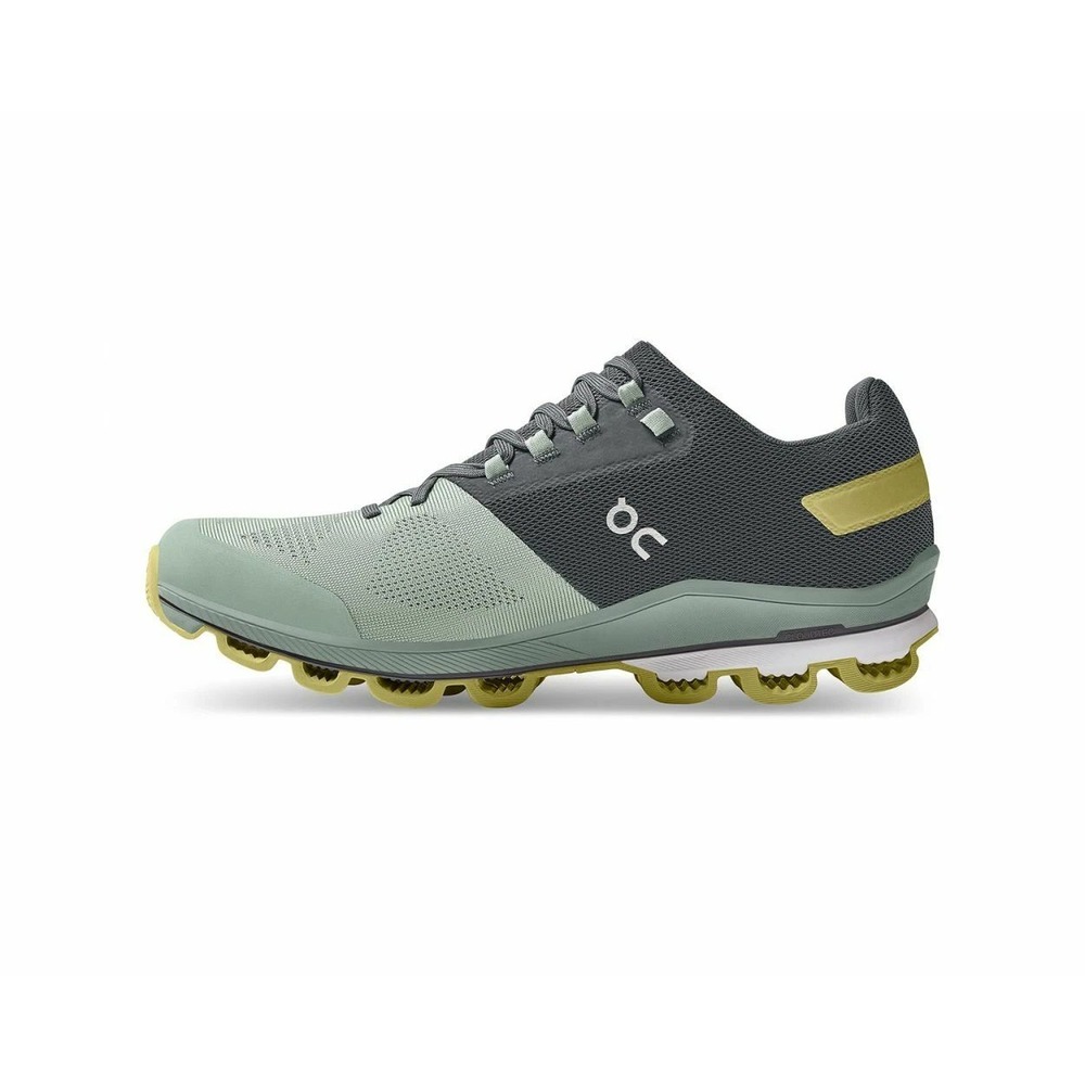 On Running Men's Shoes in Gray and Yellow